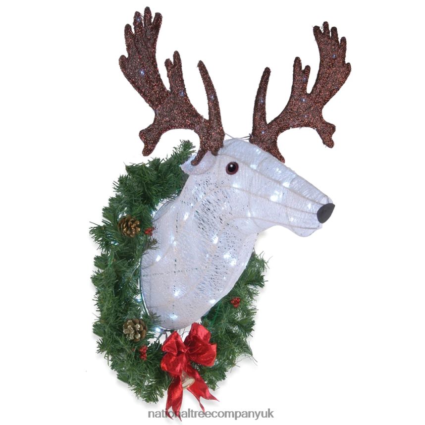 decoration | National Tree Company 30in PreLit Wall Mounted Buck F2L4F640